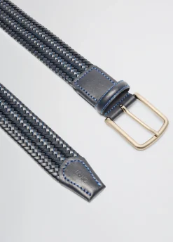 Cintura in pelle intrecciata