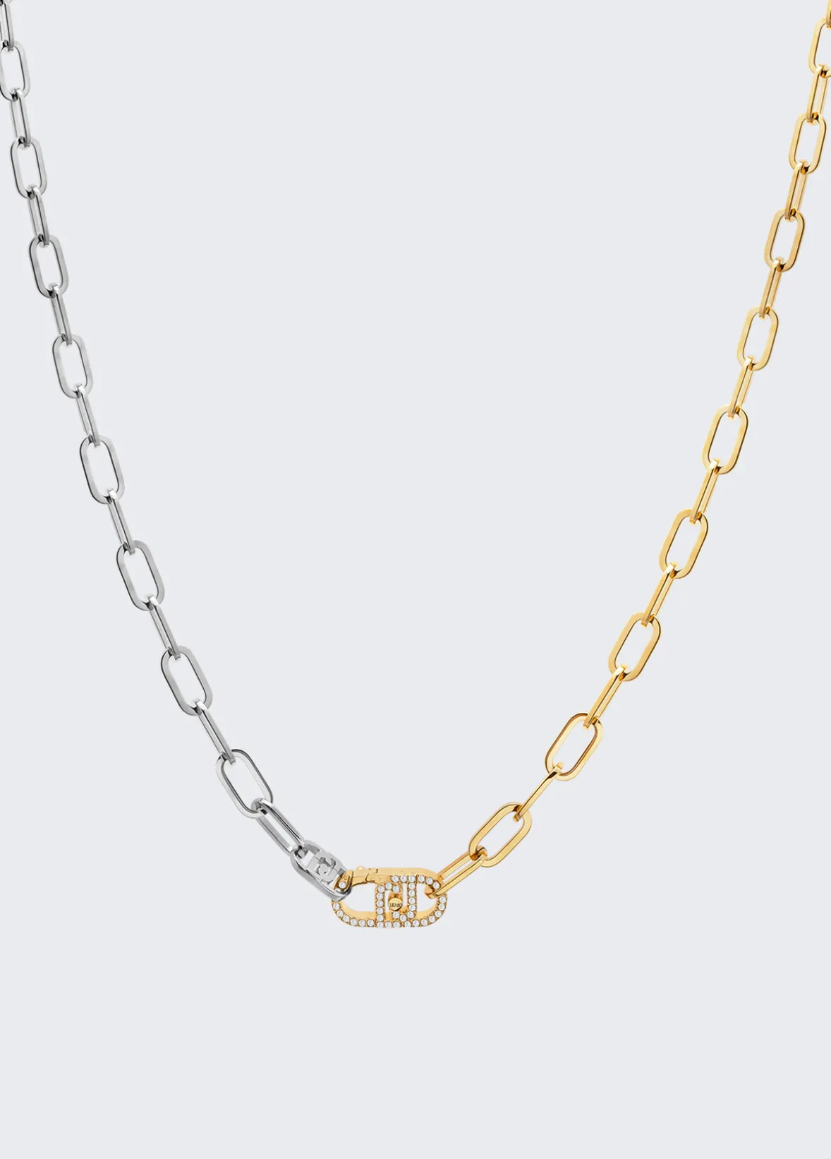 Collana bicolor con logo