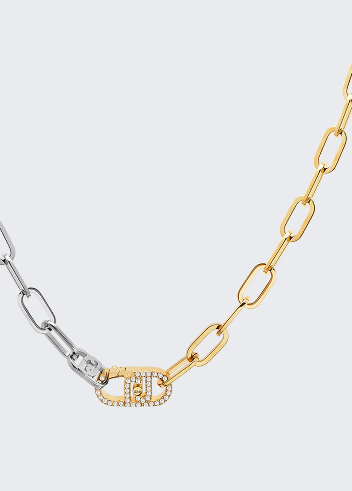 Collana bicolor con logo