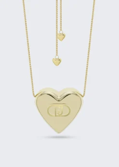 Collana multifilo con cuore