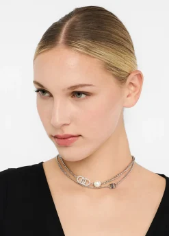 Collana multifilo con perla