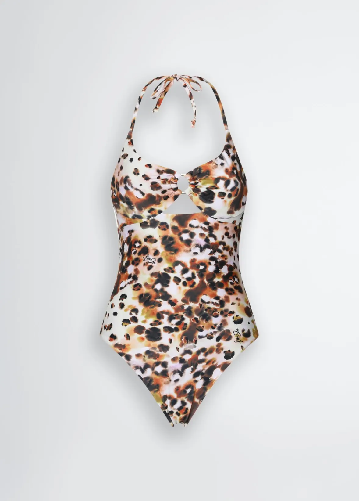 Costume intero da mare con stampa animalier