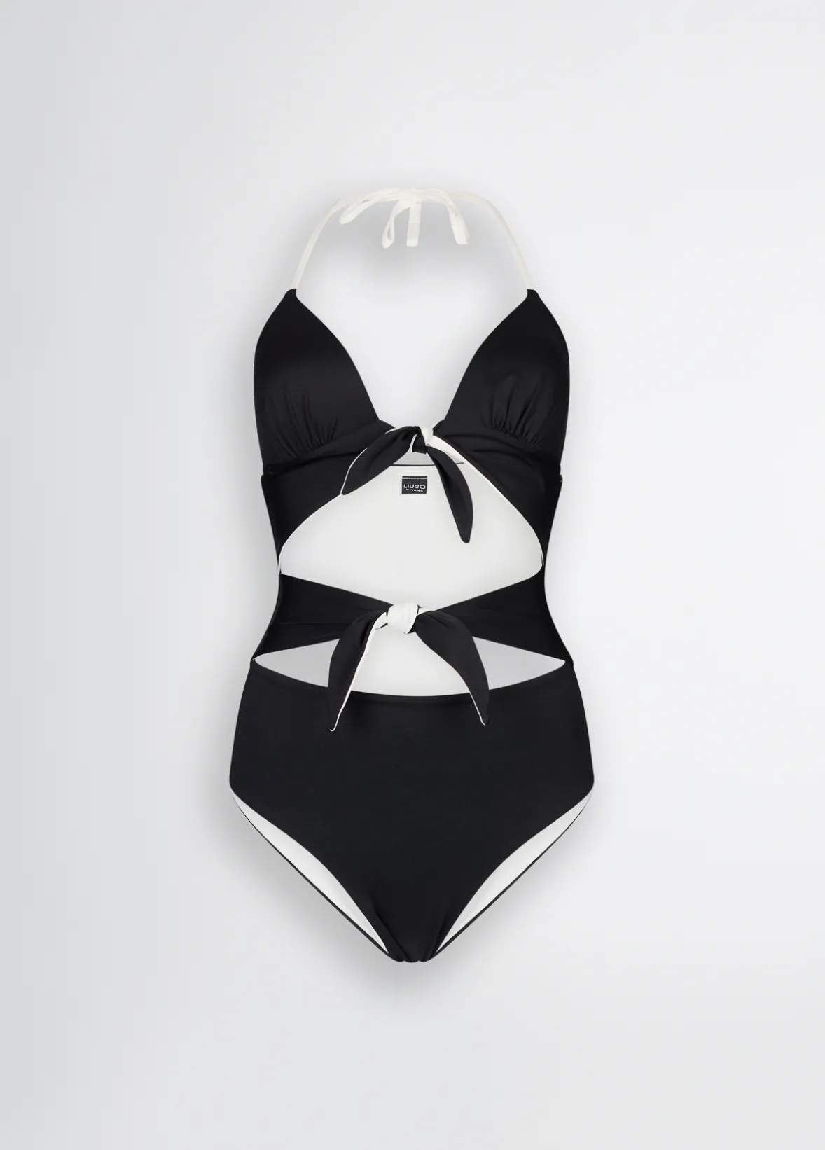 Costume intero da mare con fiocchetti