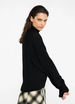 Dolcevita in lana con pizzo
