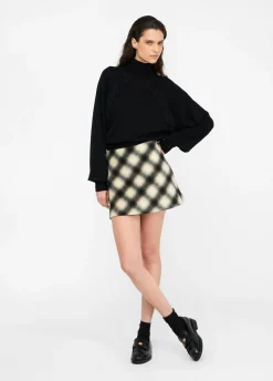 Dolcevita in lana con pizzo