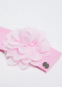 Fascia in cotone con fiore
