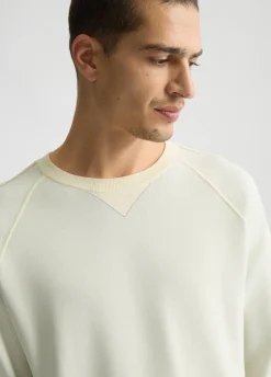 Felpa con inserti in maglia