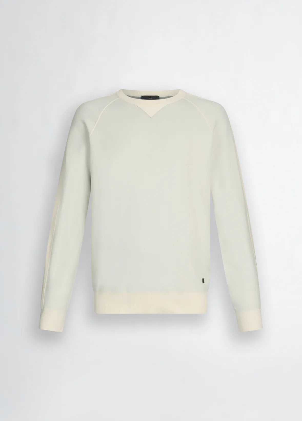 Felpa con inserti in maglia