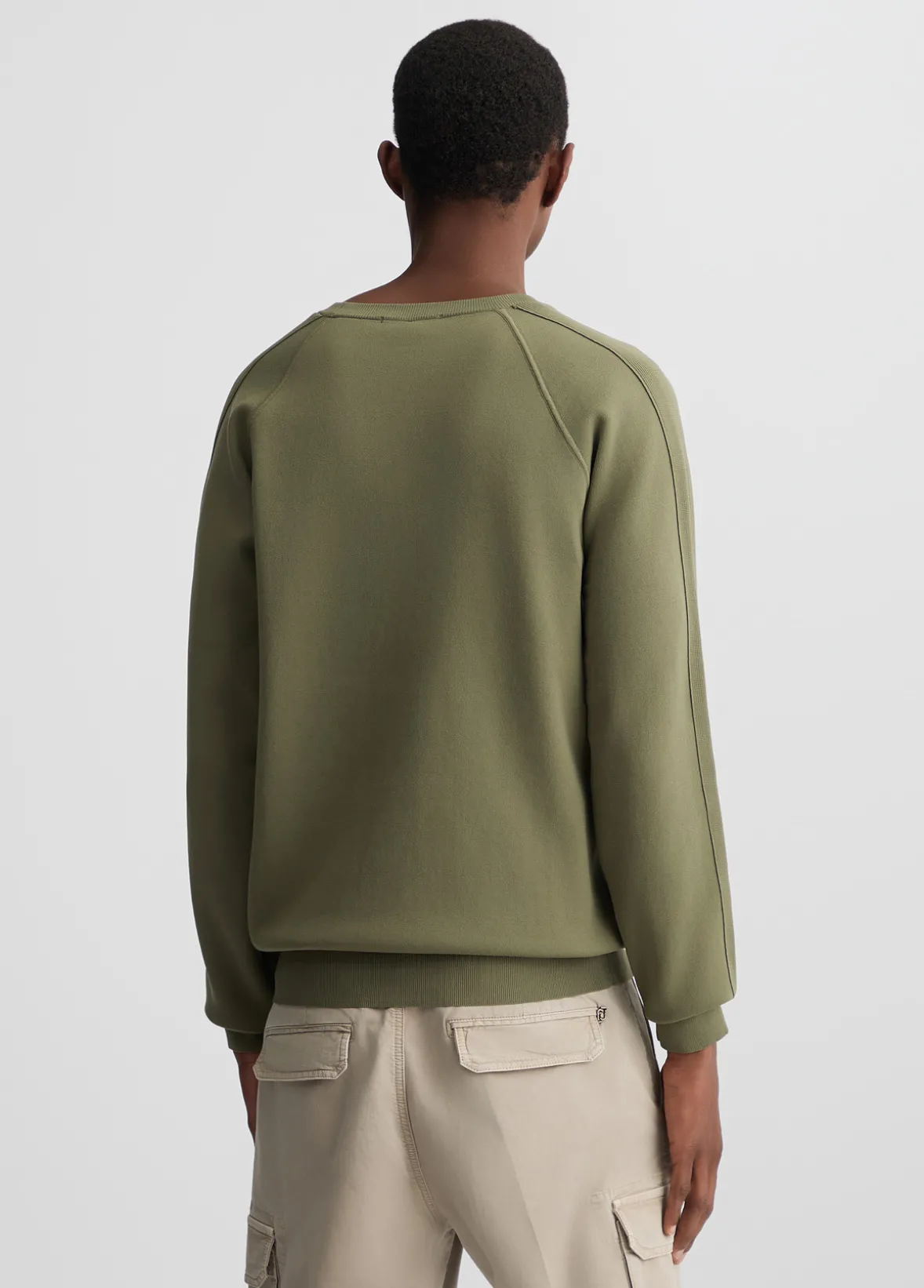 Felpa con inserti in maglia
