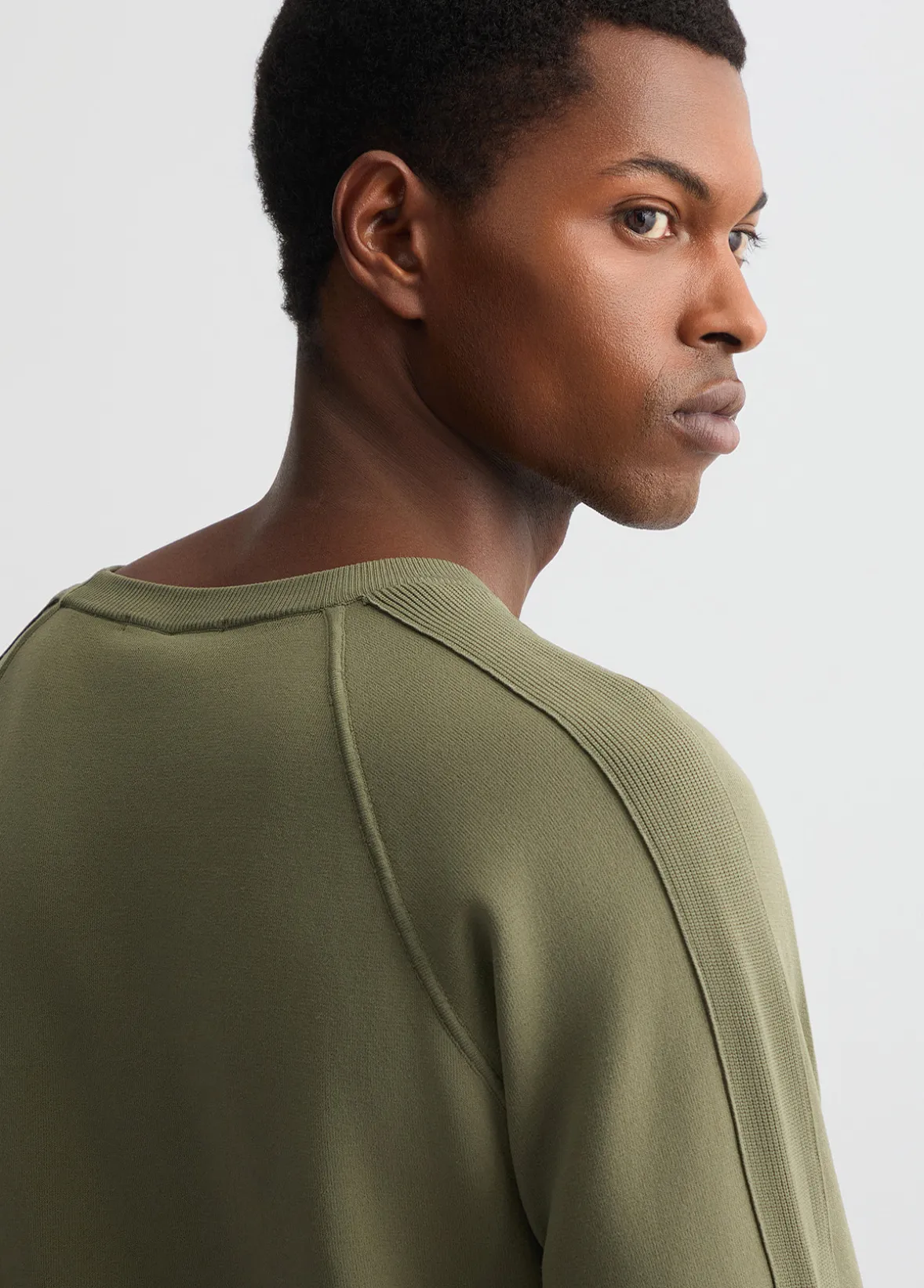 Felpa con inserti in maglia