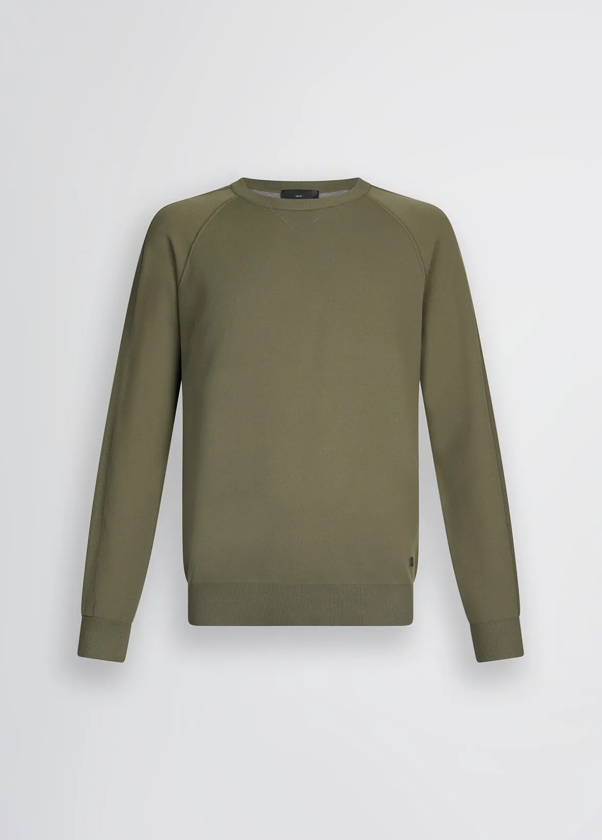 Felpa con inserti in maglia