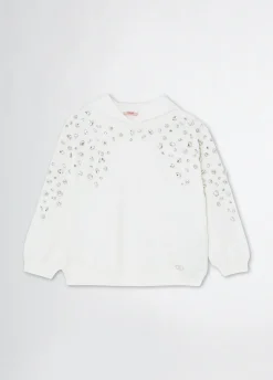 Felpa con strass