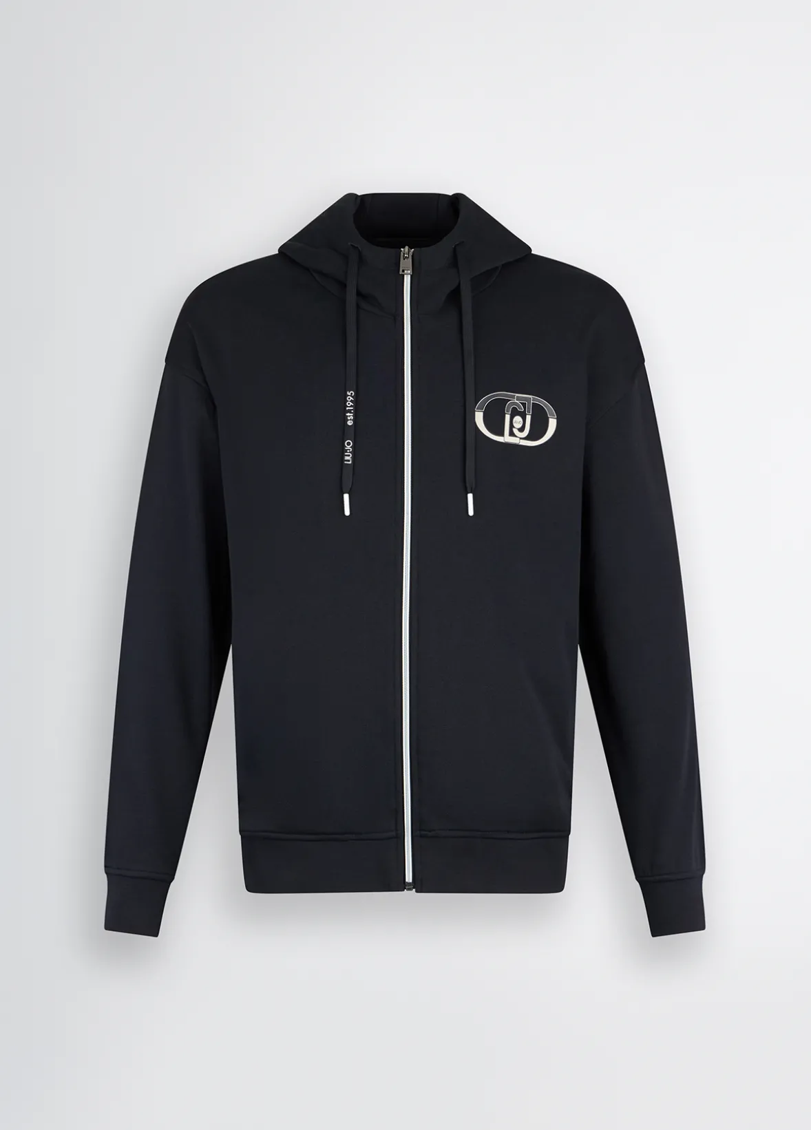 Felpa con zip e cappuccio