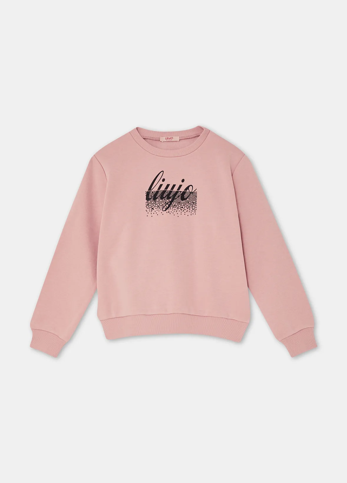 Felpa in cotone con logo
