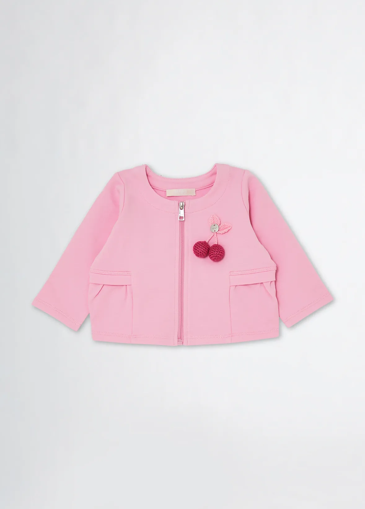 Felpa in cotone con zip
