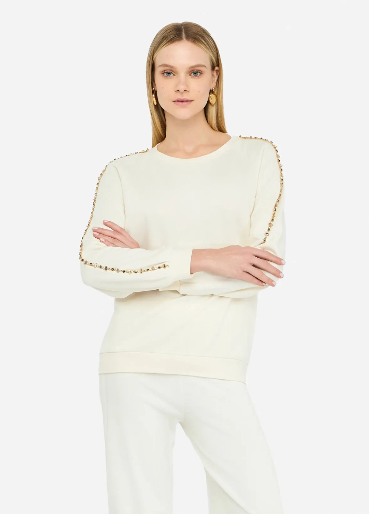 Felpa Liu Jo Better con strass