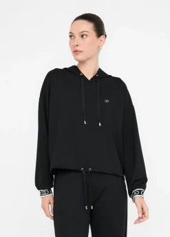 Felpa lurex® con cappuccio