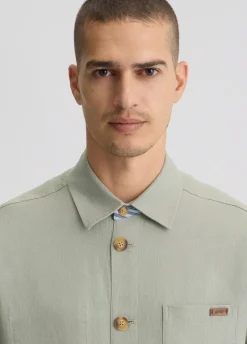 Field jacket 100% lino