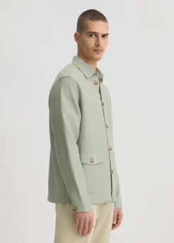 Field jacket 100% lino