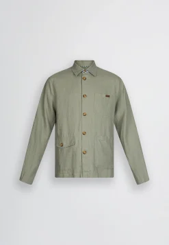 Field jacket 100% lino