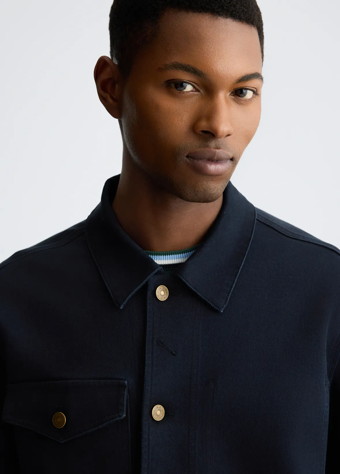 Field jacket in denim