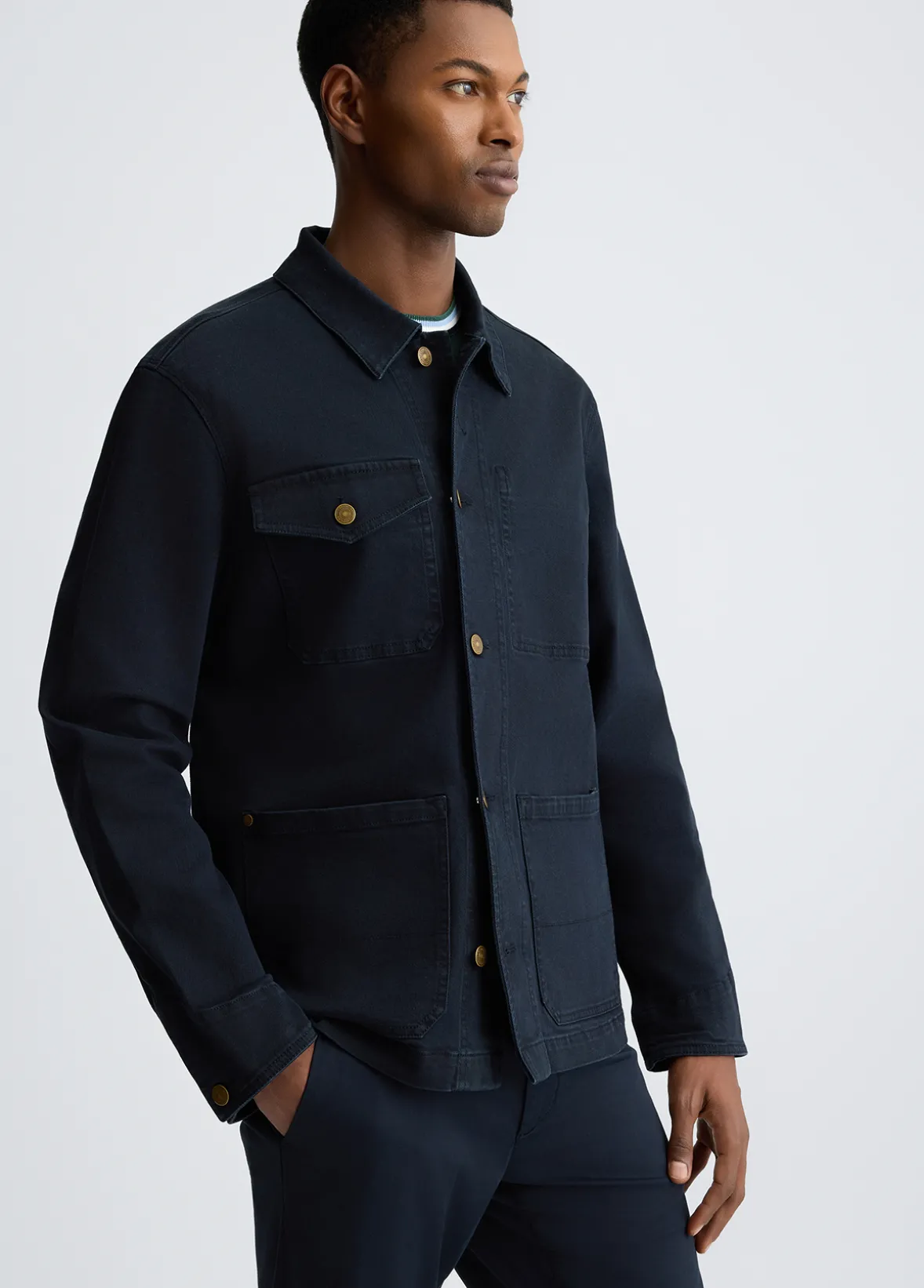 Field jacket in denim