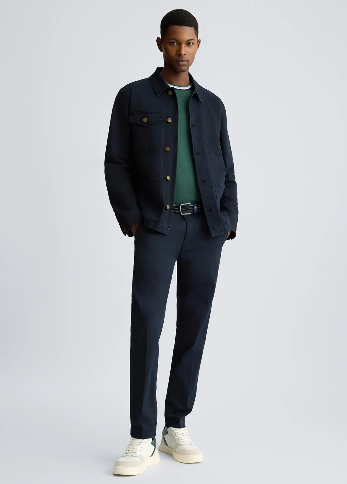 Field jacket in denim