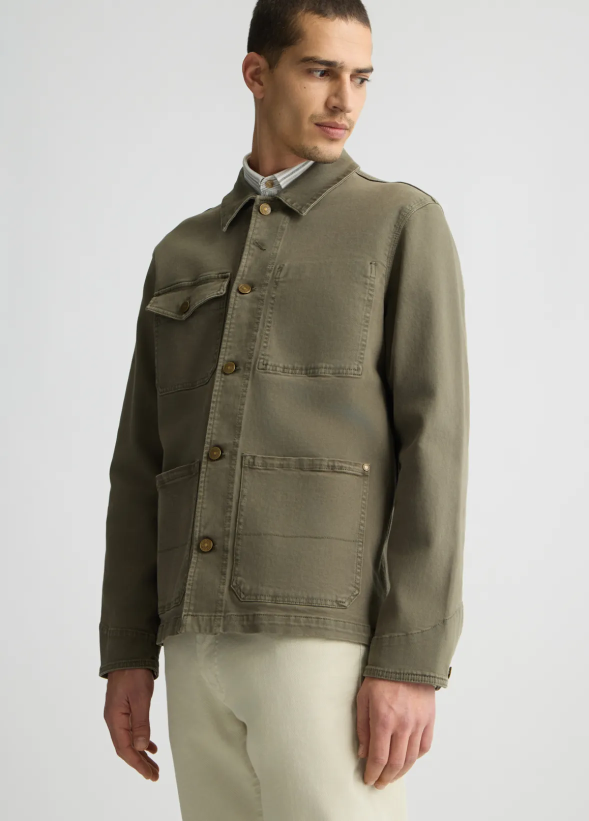 Field jacket in denim