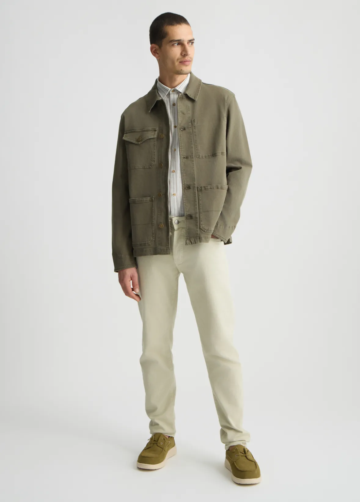 Field jacket in denim