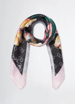 Foulard con angolo floreale