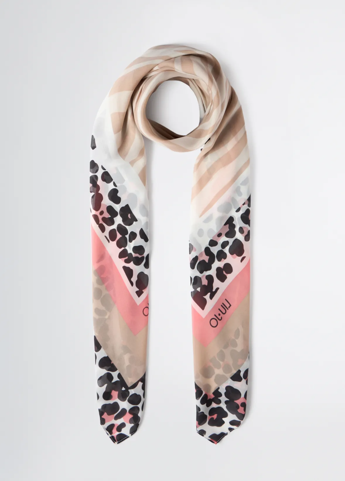 Foulard con stampa animalier