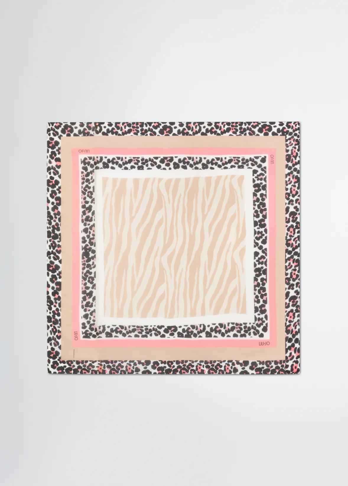 Foulard con stampa animalier