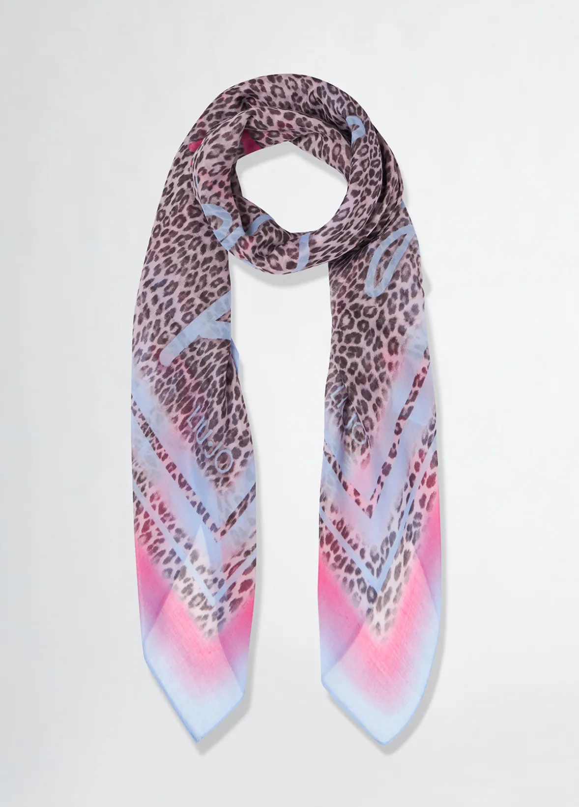 Foulard con stampa animalier