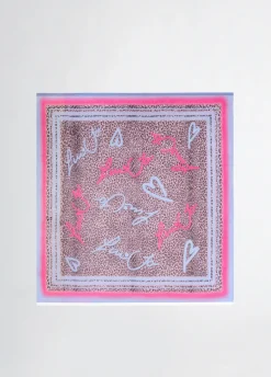 Foulard con stampa animalier