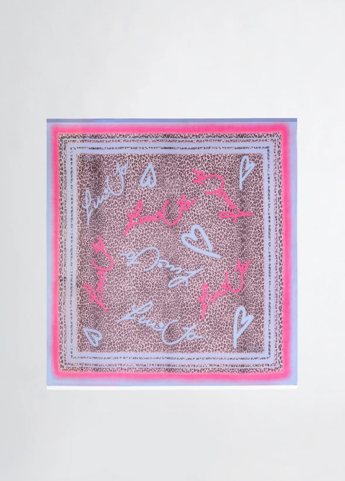 Foulard con stampa animalier