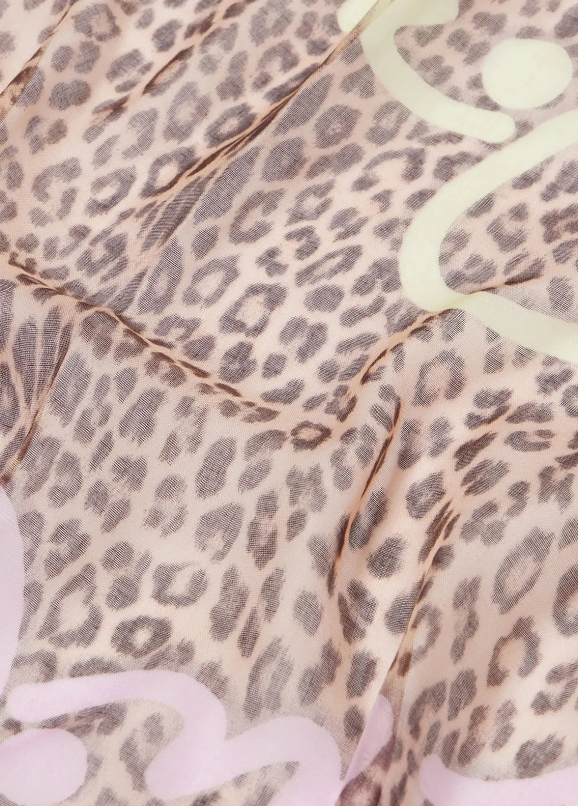 Foulard con stampa animalier