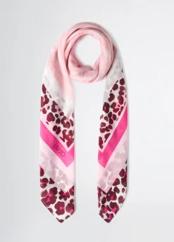 Foulard con stampa animalier