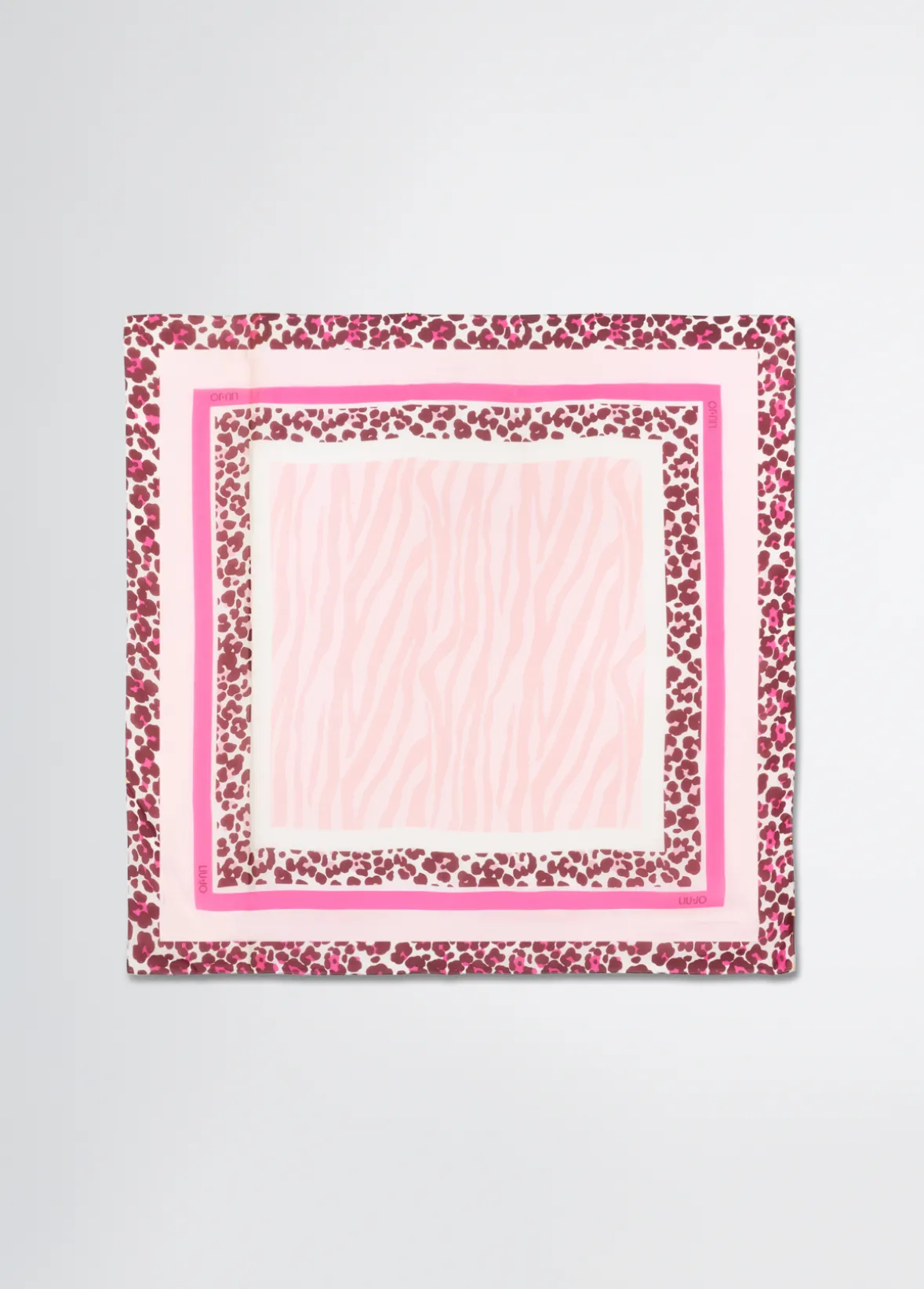 Foulard con stampa animalier