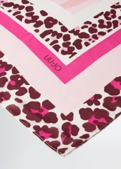 Foulard con stampa animalier