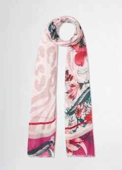 Foulard con stampa floreale