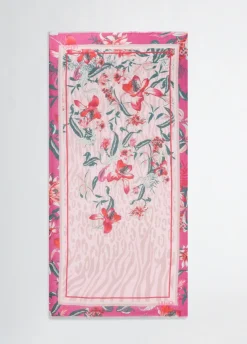 Foulard con stampa floreale