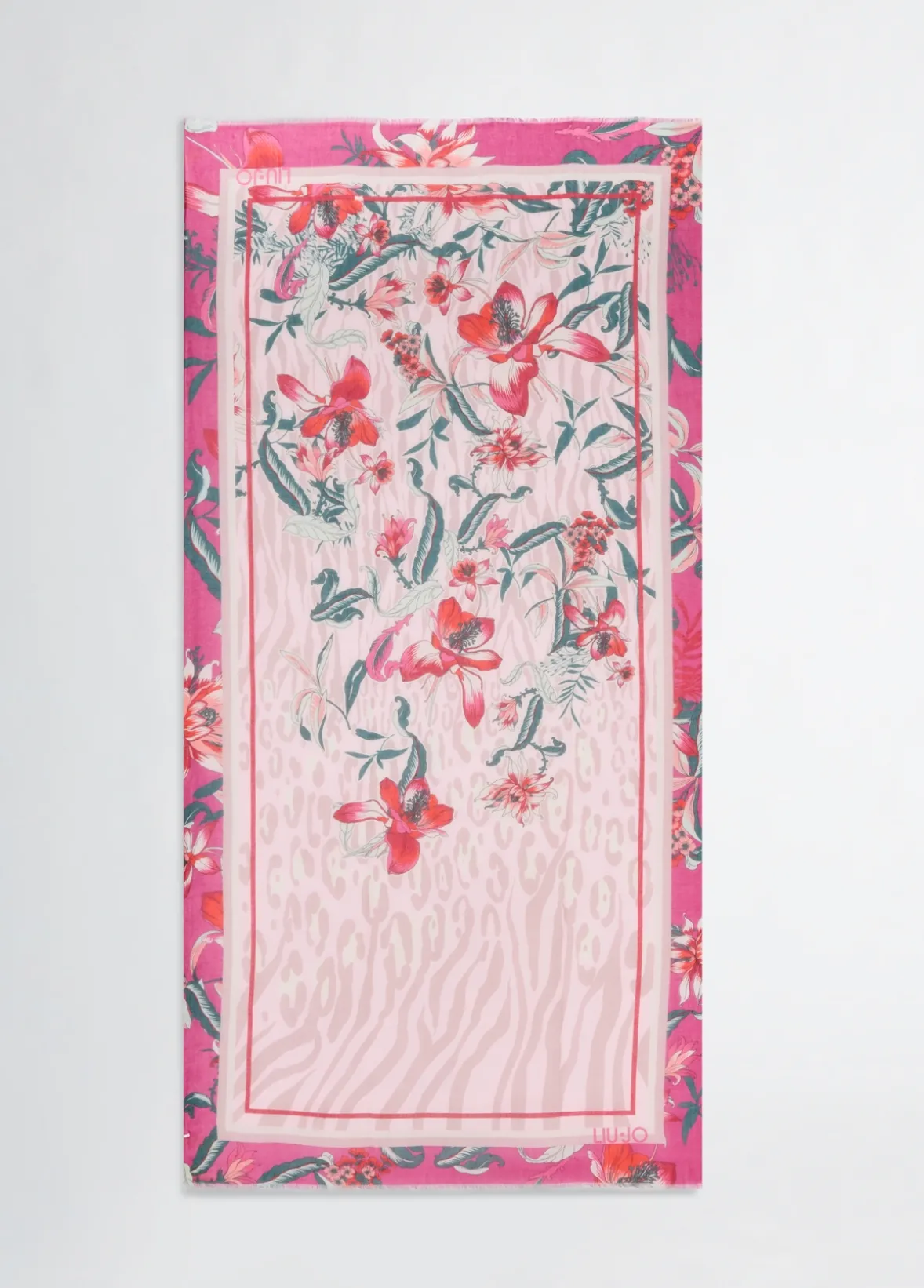 Foulard con stampa floreale