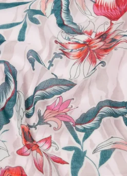 Foulard con stampa floreale
