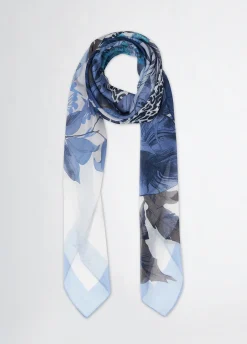 Foulard con stampa floreale