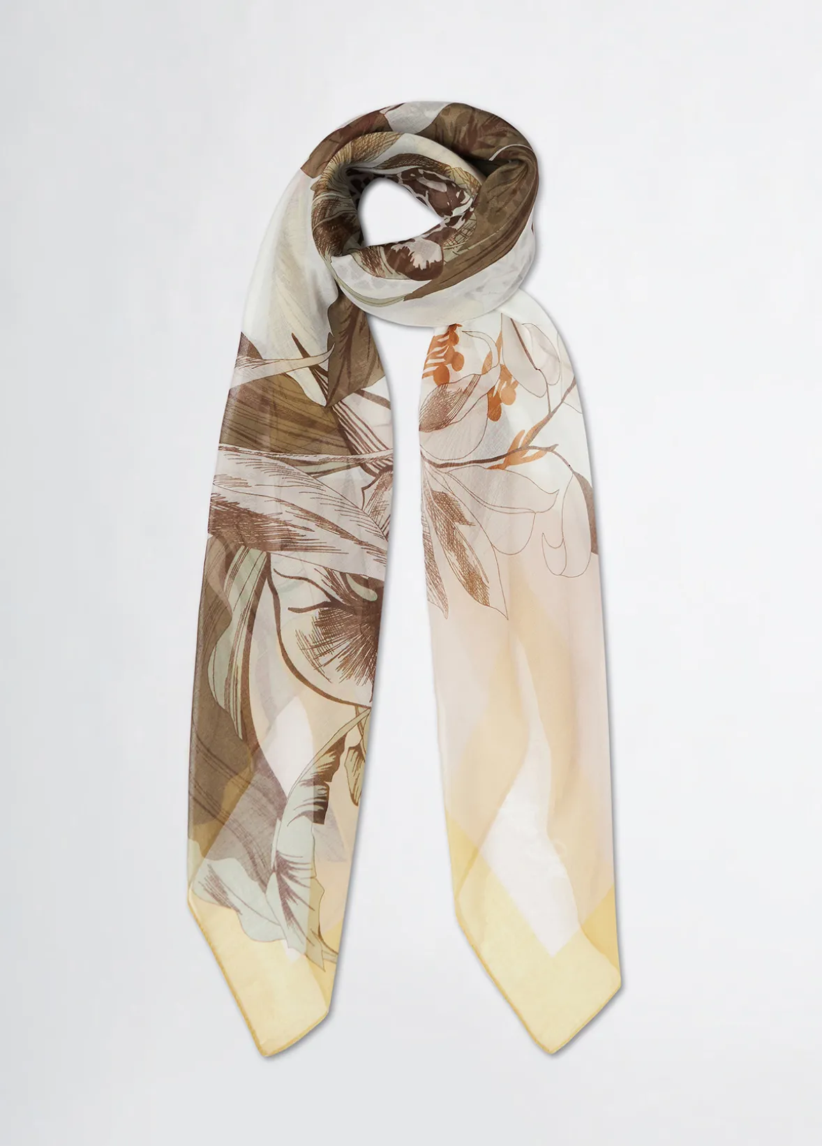 Foulard con stampa floreale