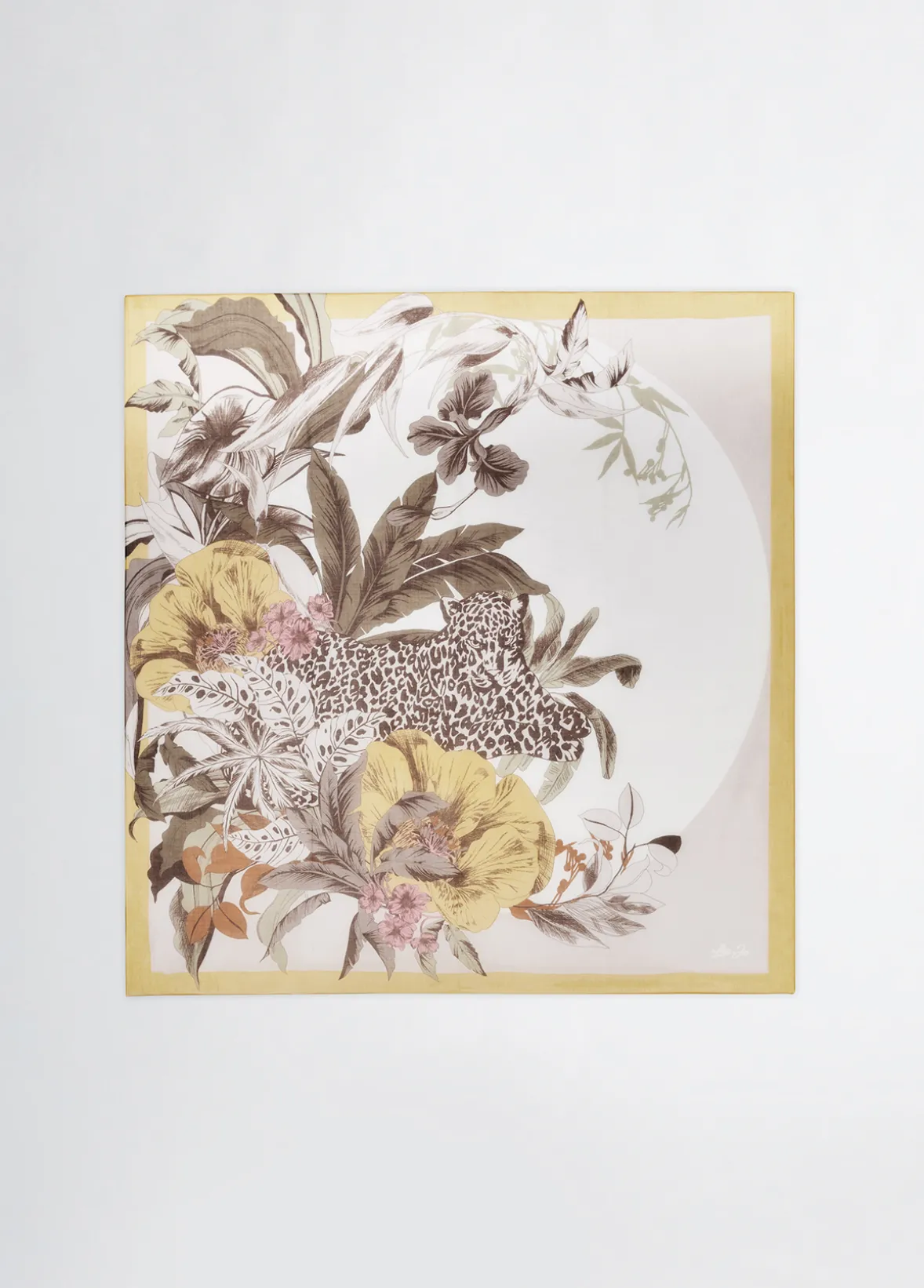 Foulard con stampa floreale