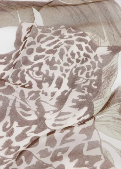 Foulard con stampa floreale