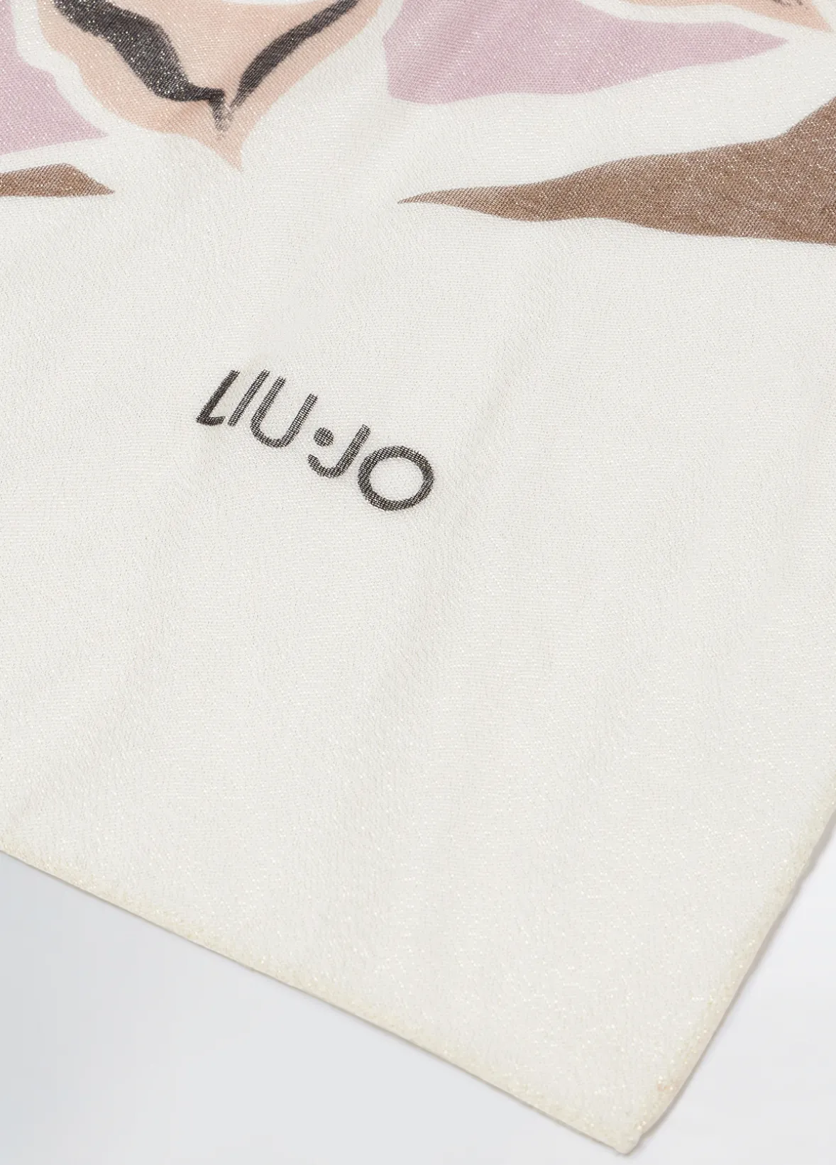 Foulard lurex® con stampa floreale