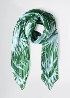 Foulard plissé stampato