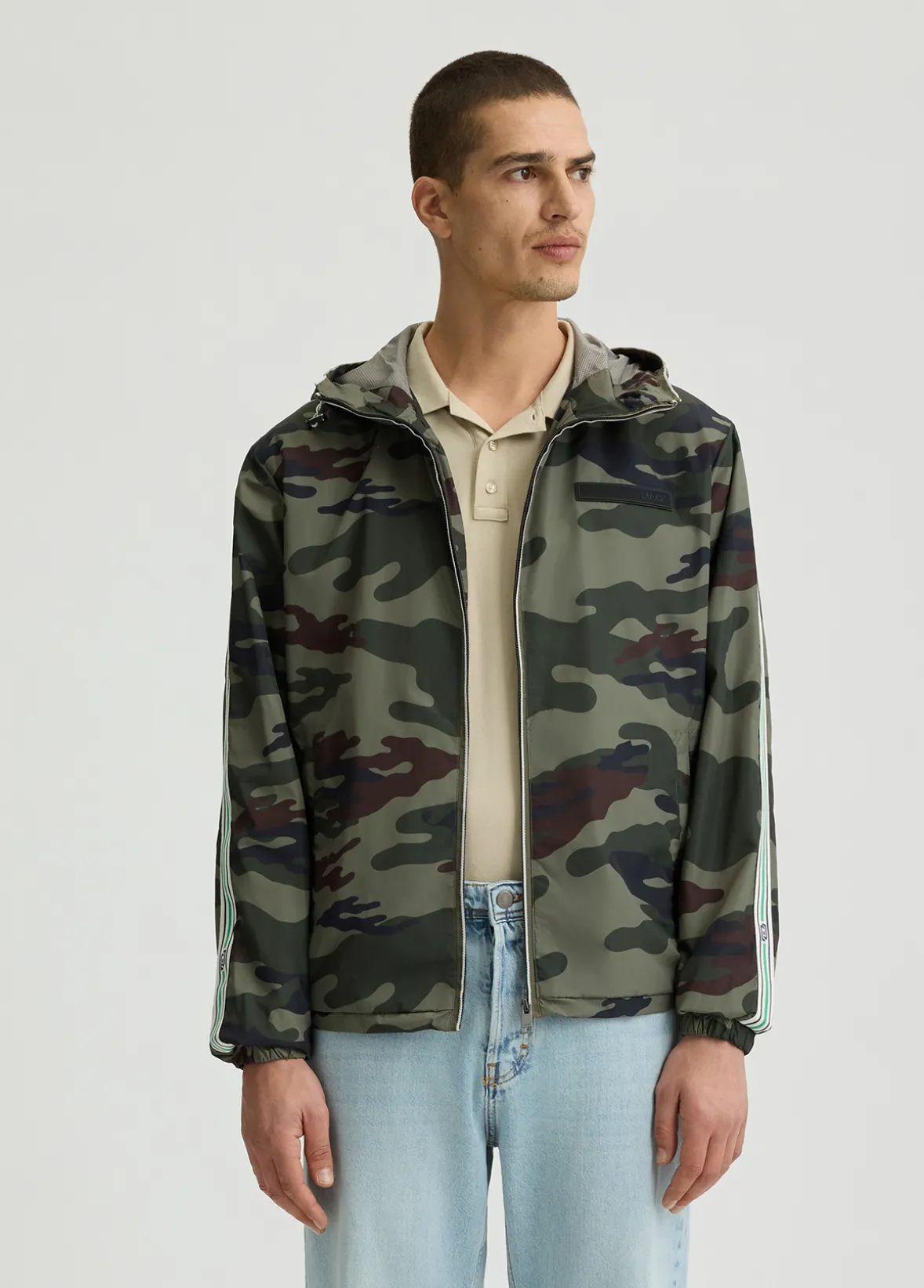 Giacca a vento camouflage